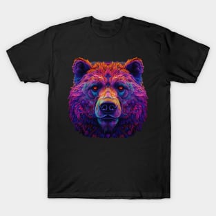 Neon Floral Bear T-Shirt